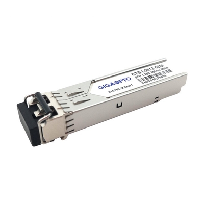 1.25G SFP جهاز الإرسال والاستقبال الصناعي 1000BASE-SX 850nm 550m Duplex LC MMF DOM Module