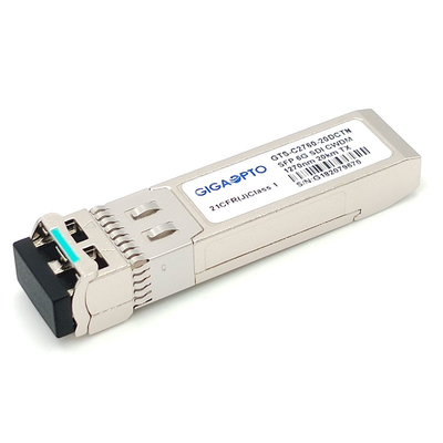 6G SDI SMPTE CWDM SFP 1270nm-1450nm 20 كم SMF LC وحدة إرسال واحدة Non-MSA