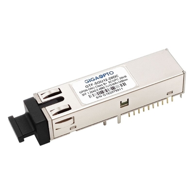 فئة B + GPON ONU Transceiver SFF 2x10 SC UPC Receptacle Burst TX 1310nm 1.244G RX 1490nm 2.488G