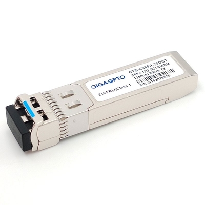 12G SDI CWDM الارسال SFP + Tx 1270 ~ 1450nm مرسل DFB 20KM LC DOM MSA Pinout