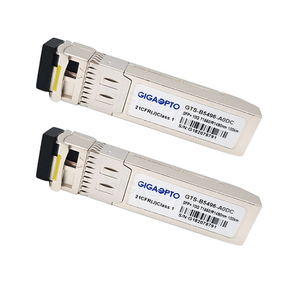 1330nm / 1270nm 10Gbps SFP + Cisco وحدة الإرسال والاستقبال لـ SMF SFP-10G-BX20D