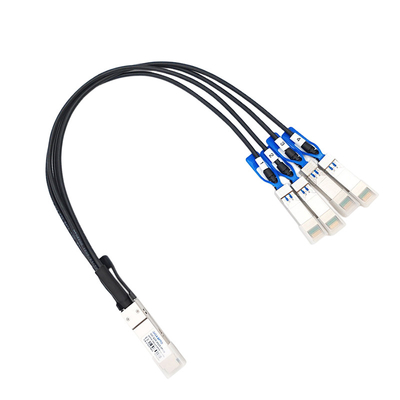 100G QSFP28 إلى 4x25G SFP28 كبل نحاسي إرفاق مباشر لـ Cisco QSFP-4SFP25G-CU