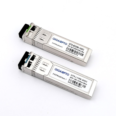 10G Optic SFP Transceiver Module لمسافة 300m/10km/40km/80km