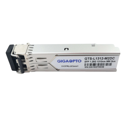 SFP 1000BASE-SX 1310nm MMF 2km DOM 1.25G وحدة الإرسال والاستقبال البصرية المزدوجة LC