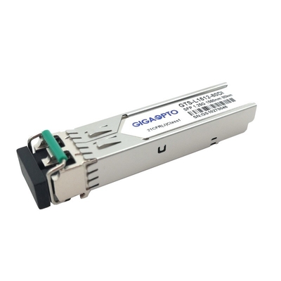 1000BASE-ZX 1.25G SFP 1550nm 80km الصناعية المزدوجة LC SMF DOM وحدة الإرسال والاستقبال