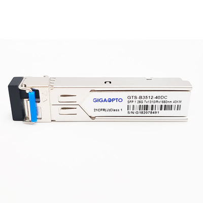 1000BASE-BX 1.25G BIDI SFP TX1310nm/RX1550nm 40km SMF LC DOM وحدة استقبال