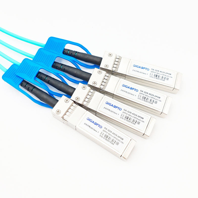الكبل البصري النشط الموازي للكسر 100G QSFP28 إلى 4x25G SFP28 Fan Out AOC