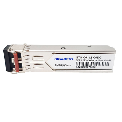 وحدة الإرسال والاستقبال المزدوجة SFP 1.25G 1000BASE CWDM 1270 1610nm 120km LC SMF DOM