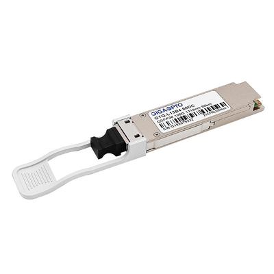 100GBASE ZR4 QSFP28 80km 1310nm DOM Duplex LC SMF وحدة الإرسال والاستقبال الضوئية