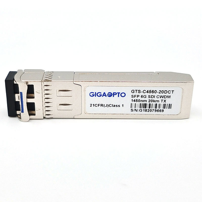 وحدة الإرسال الأحادية 6G SDI 1270nm-1450nm CWDM 20km LC DOM MSA