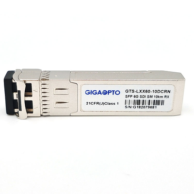 6G SDI SMPTE SFP PIN 10km SMF LC وحدات استقبال أحادية غير MSA