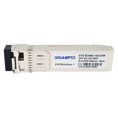 6G SDI SMPTE SFP RX1310nm RX1490nm PIN 10km SMF BIDI LC وحدة الاستقبال المزدوجة Non-MSA