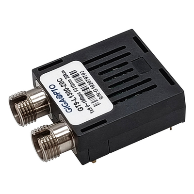 0 ~ 1Mbps 1x9 جهاز الإرسال والاستقبال البصري 1310nm SMF 20 كم وحدة الإرسال والاستقبال TTL LVTTL Duplex SC FC ST