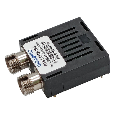 1.25Gbps أحادية الألياف 1x9 وحدة الإرسال والاستقبال البصرية SMF 1310nm 10km دوبلكس SC FC ST LVPECL PECL