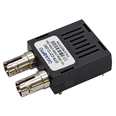 CWDM 1x9 جهاز الإرسال والاستقبال 1.25 جيجابت في الثانية 1270 نانومتر 1610 نانومتر 20 كم دوبلكس SC ST FC SMF PECL LVPECL وحدة الإرسال والاستقبال