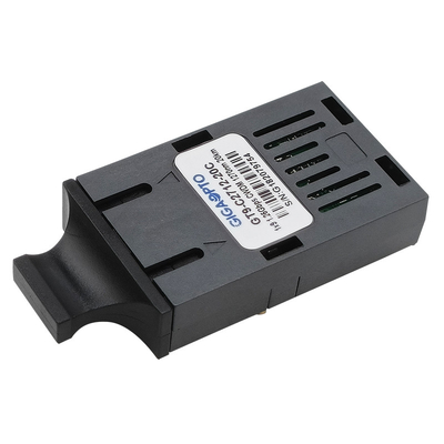 CWDM 1x9 جهاز الإرسال والاستقبال 1.25 جيجابت في الثانية 1270 نانومتر 1610 نانومتر 20 كم دوبلكس SC ST FC SMF PECL LVPECL وحدة الإرسال والاستقبال