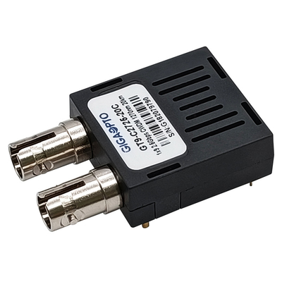 DFB 1x9 جهاز الإرسال والاستقبال البصري 2.5Gbps CWDM 1270nm 1610nm 20km Duplex SC ST FC SMF Module