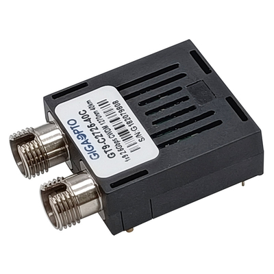 جهاز الإرسال والاستقبال Duplex SC ST FC 1x9 2.5Gbps CWDM 1270nm 1610nm 40km SMF Transceiver Module