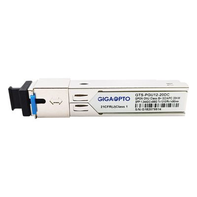 عام فئة B + ONU GPON SFP وحدة الإرسال والاستقبال SMF 1310nm 1490nm SC APC موصل بصري DDM