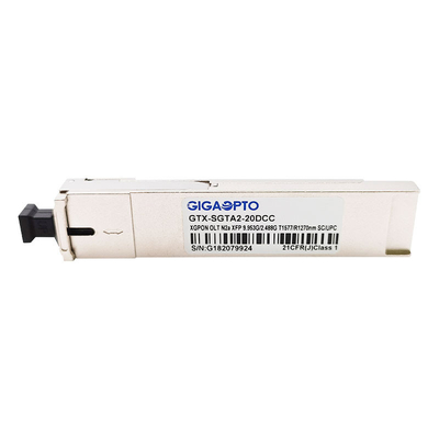 وحدة الإرسال والاستقبال XGPON OLT N2a XFP TX 1577nm 9.953G / RX1270nm 2.488G SMF 20km SC UPC DDM