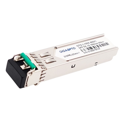 SFP OC-12 / STM-4622Mbps SONET / SDH 1550nm 80km وحدة الإرسال والاستقبال LC SMF DOM