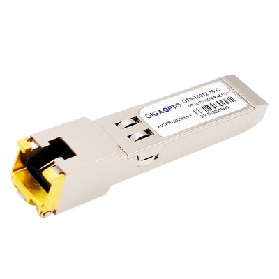 النحاس SFP 10/100 / 1000BASE-T 100m SGMII Cat 6 / 6a RJ-45 وحدة الإرسال والاستقبال البصرية