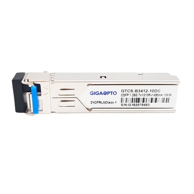 2 قناة BiDi CSFP وحدة 1.25G 1000BASE BX مفرد 1310nm RX1490nm 10km LC SMF