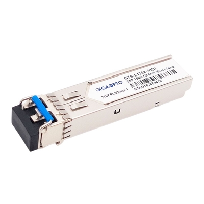 155Mbps 1310nm 10km 100BASE LX SFP جهاز الإرسال والاستقبال البصري الصناعي SMF Duplex LC DOM