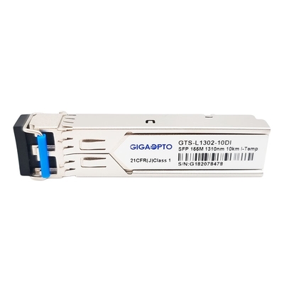 155Mbps 1310nm 10km 100BASE LX SFP جهاز الإرسال والاستقبال البصري الصناعي SMF Duplex LC DOM