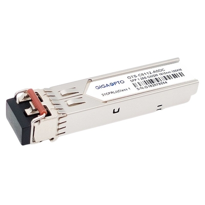 1.25G 1270 ~ 1610nm 100km 1000BASE CWDM SFP وحدة الإرسال والاستقبال SMF DOM Duplex LC