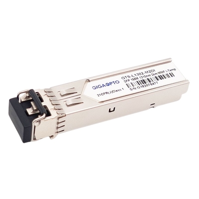 وحدة الإرسال والاستقبال الضوئية الصناعية SFP 100BASE FX Duplex LC 1310nm MMF 2km 155Mbps DOM