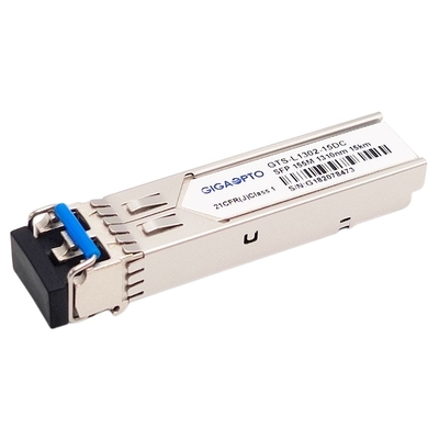 100BASE-LX 1310nm 15km SFP وحدة الإرسال والاستقبال الضوئية Duplex LC SMF DOM 155Mbps