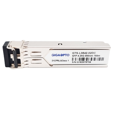 وحدة الإرسال والاستقبال الضوئية 850nm 150m SFP MMF Duplex LC DOM وحدة الإرسال والاستقبال الضوئية 4G قناة الألياف