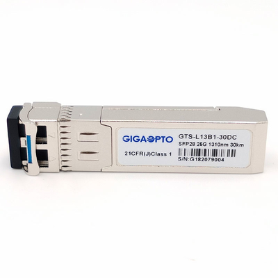 SFP28 30km 25GBASE ER Lite SMF 1310nm وحدة الإرسال والاستقبال الضوئية Duplex LC DOM