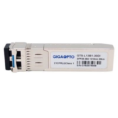 جهاز الإرسال والاستقبال البصري الصناعي SFP28 1310nm 30km 25GBASE ER Lite SMF وحدة الإرسال والاستقبال الضوئية DOM