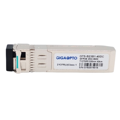 جهاز الإرسال والاستقبال البصري SFP28 25G 1270nm-TX 1330nm-RX 40km 25GBASE-BX40-U SMF LC DOM