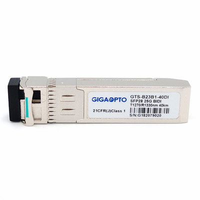 جهاز الإرسال والاستقبال البصري المزدوج CDR SFP28 1270nm TX 1310nm RX 40km SFP28 25G BX 40 I