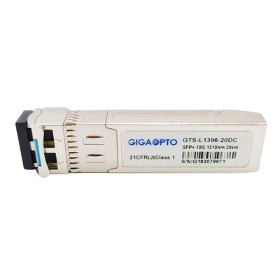 SFP + 10G ELR أحادية الوضع الألياف SMF 20 كم وحدة الإرسال والاستقبال البصرية 1310nm LC DDM