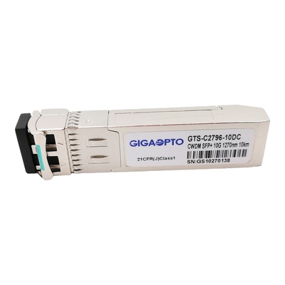 10Gbps SFP + CWDM LR 1270 1610nm وحدة الإرسال والاستقبال البصرية SMF 10km LC DOM