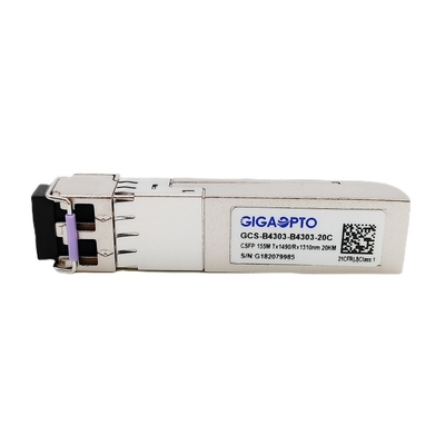 2 الألياف 100BASE BIDI CSFP الألياف جهاز الإرسال والاستقبال TX1490nm RX1310nm LC 20km DOM