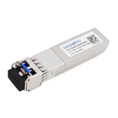قنوات مزدوجة 155Mbps المدمجة SFP BIDI الإرسال والاستقبال TX1310nm RX1490nm LC 40km DOM