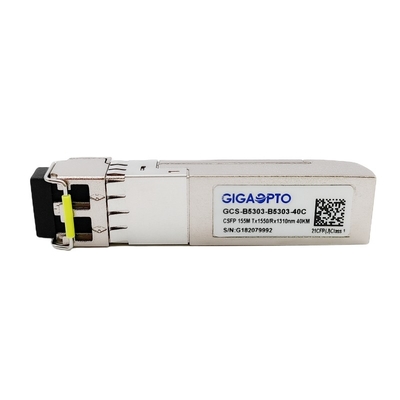 100BASE BX CSFP Dual BIDI 40km TX1550nm RX1310nm SM جهاز الإرسال والاستقبال LC DOM