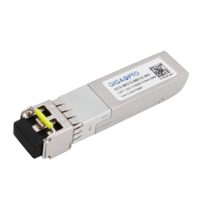 جهاز الإرسال والاستقبال المزدوج 1.25G BIDI CSFP LX TX1550nm RX1310nm SMF 20km Sfp Module Single Fiber