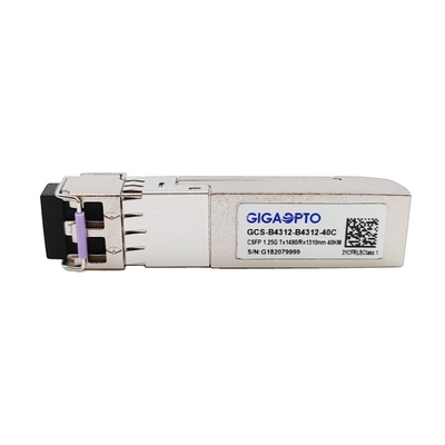1.244G ثنائي القناة BIDI CSFP وحدة الإرسال والاستقبال TX1490nm RX1310nm SMF 40 كم