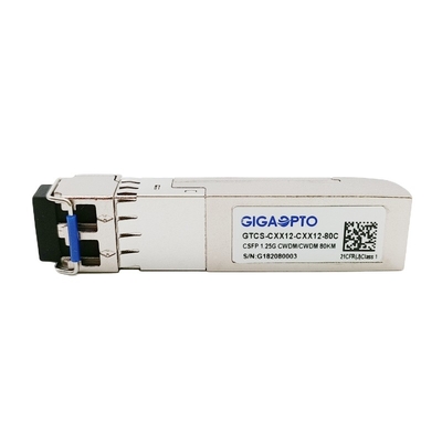 1000BASE CWDM CSFP Dual BIDI 80km TX C51 RX C47 SM جهاز الإرسال والاستقبال LC DOM