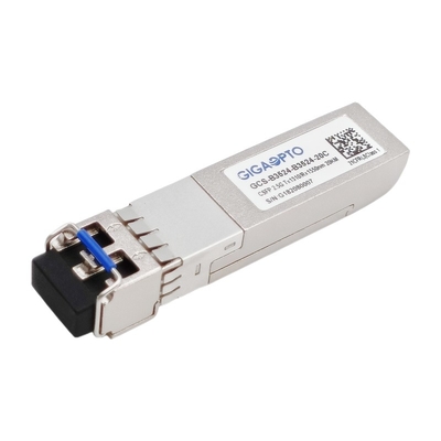 جهاز إرسال واستقبال بصري CSFP BIDI مزدوج الألياف 2.5 جيجابت في الثانية TX1310 RX1550 LC 20 كم DOM