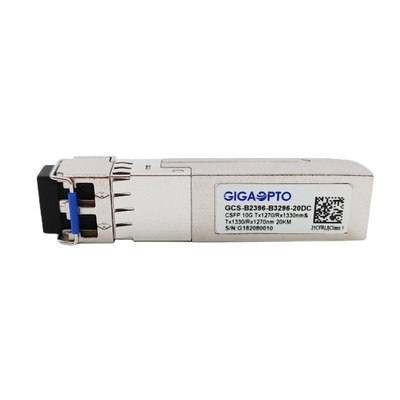 10G Compact SFP + Dual BIDI Transceiver 20km LC DOM