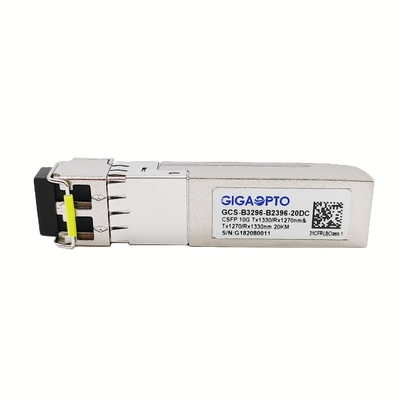 10G Compact SFP + Dual BIDI Transceiver 20km LC DOM