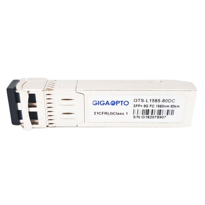 8GFC Fibre Channel Module ZW SFP + Transceiver 80km 1550nm EML SMF LC DOM