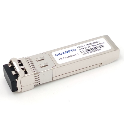 8GFC Fibre Channel Module ZW SFP + Transceiver 80km 1550nm EML SMF LC DOM